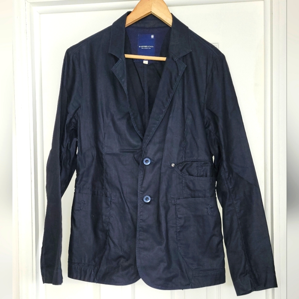 G Star Raw WoMen  Dark Blue Blazer Size Large